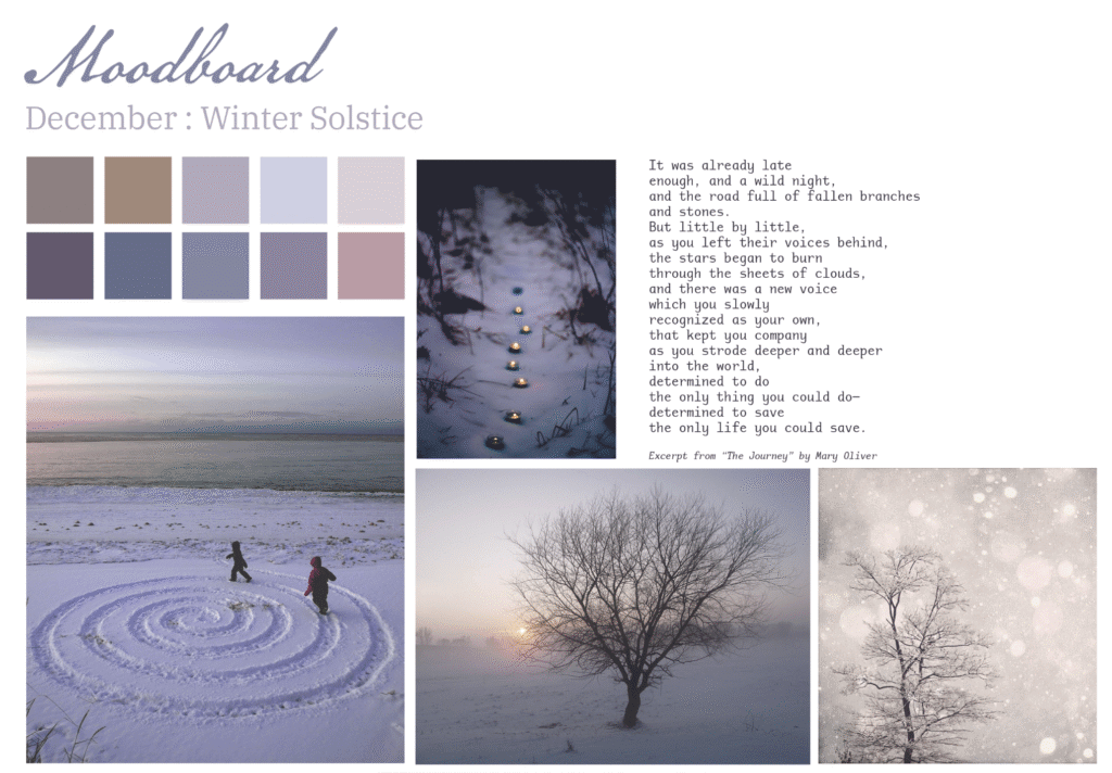 December Moodboard: Winter Solstice - Studio of Considered Things